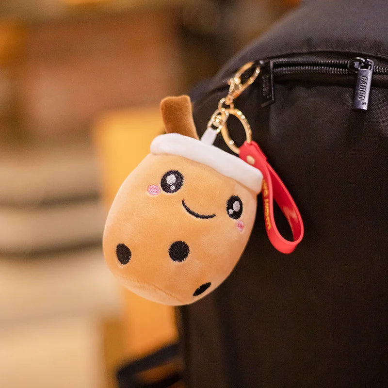 Boba Plush Bag Pendant Keychain